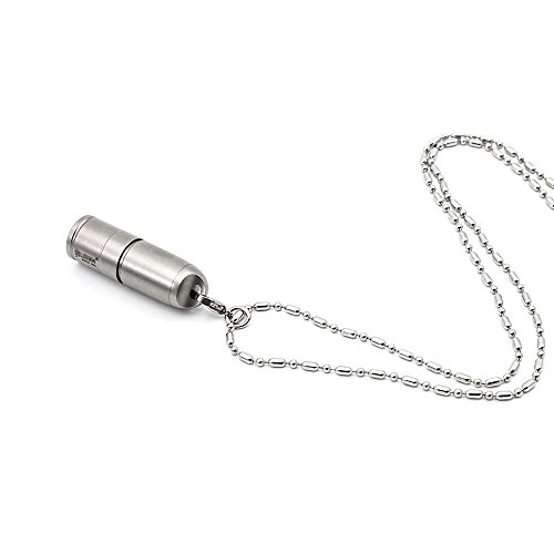 Wuben G338 Mini-Taschenlampe. leistungsstark, 130 Lumen, wasserdicht, wiederaufladbar per USB, fokussierbar, 2 Modi, Cree XP-G2 LED, Titaniumlegierung, Silberfarben - 4