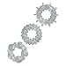 Produktbild Stardust Penisringe (3er Set) Transparent in Glitzer-Optik Ø jeweils 1,5 cm (dehnbar) You2Toys