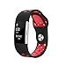 Produktbild Sports Armbanduhr,Switchali Silikagel-Sport-Wölbungs-Armbanduhr-Band-Bügel-Gurt für fitbit charge2 Uhr (Rot)