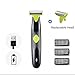 Produktbild GXQL Elektrisches Rasierer Set, Präzisionstrimmer Für Bart und Haar. mit Gillette Body Rasierer,Green