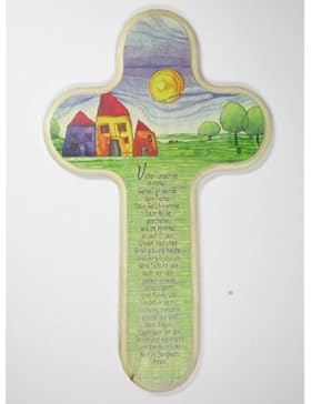 Kinderkreuz Dorf Vater Unser 20 x 12 cm