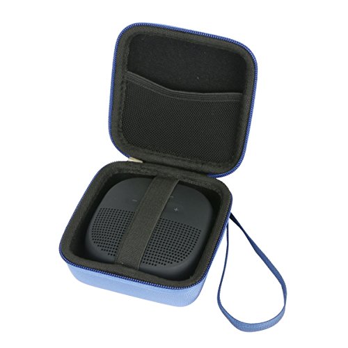 for BOSE SoundLink Micro Wireless Bluetooth Speakers Hard Case Carrying Travel Bag Cover by Khanka (blue)