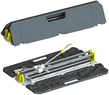 Plasplugs Portable 600mm Manual Tile Cutter, with unique support panels that turn into a carry case