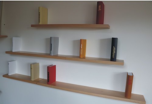 Bücherregal Wandboard Bücherboard (Buche, 90 x 16 cm) - 4