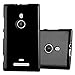 Produktbild Cadorabo Hülle für Nokia Lumia 925 - Hülle in Jelly SCHWARZ – Handyhülle aus TPU Silikon im Jelly Design - Silikonhülle Schutzhülle Ultra Slim Soft Back Cover Case Bumper