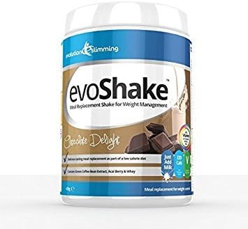 EvoShake Meal Replacement Whey Diet Shake 420g, Chocolate, Evolution Slimming