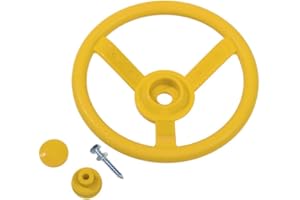 CHILDWOOD PLAY Kids toy steering wheel for climbing frames (Yellow)