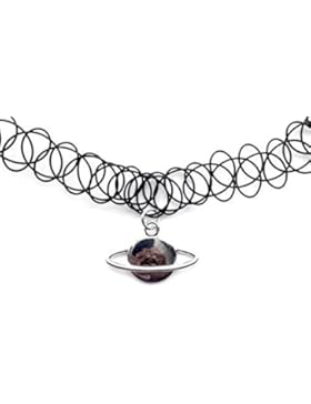 Live It Style IT schwarz echtes Leder Schnur Tattoo Choker Charm Halskette Anhänger Retro Hippie Tibet Silber