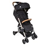 Einhändig zusammengeklappt Chicco Miinimo2 Buggy, ultrakompakt, leicht, 6 kg, Schwarz (Pure Black Special Edition)