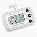 Produktbild Linkstyle Digital-Kühlschrank-Thermometer, Mini-Gefrierschrank-Raumthermometer mit großem LCD-Display, Kühlschrank mit Gefrierfach, wasserdicht, weiß