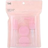 Box 6pc Travel Size Toiletry Bottles Set, TSA Approved Clear Cosmetic Makeup Liquid Containers