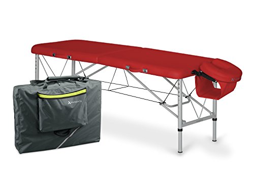 Preisvergleich Produktbild Habys Mobile Massageliege Aero 60, leichtes Aluminium, Rot