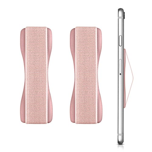 2 x Leathlux Finger-Halterung Griff, Smartphone Halter fÃ¼r Verbesserte Einhandbedienung | FÃ¼r iPhone 7, Samsung Galaxy S8, Huawei Honor 9 und mehr Rosegold
