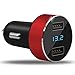 Price comparison product image KAIROSF New Car Charger,3.1A 120W Dual Ports USB Power Drive for iPhone, iPad Pro/Air 2 / Galaxy S7 / PSP / MP3 / MP4 / GPS and More