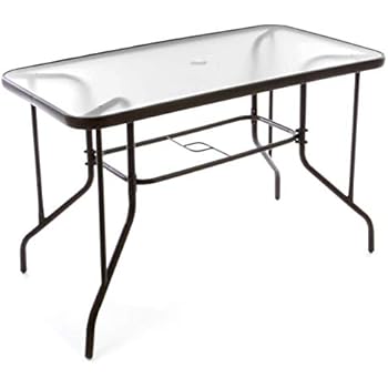 Amazon.de: greemotion Tisch Prag silber, Gartentisch mit klarer