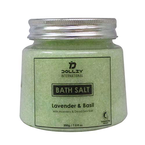 Dollzy Lavender & Basil Bath Salt - 200g RS.105.00