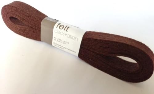 VIVANT Brown Felt 15mm Ribbon in a 5m Bundle