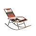 Produktbild TAO Rattan Schaukelstuhl Siesta Rest Chair mit Armlehne Sofa Schlafzimmer Wohnzimmer Komfortable Lazy Chair im Freien 45 × 122 cm (Style : A)