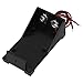 Produktbild sourcingmap® 9V Batterie Klammer Halter ABS Speicherung Box Deckel 14cm Draht Leitung 6F22