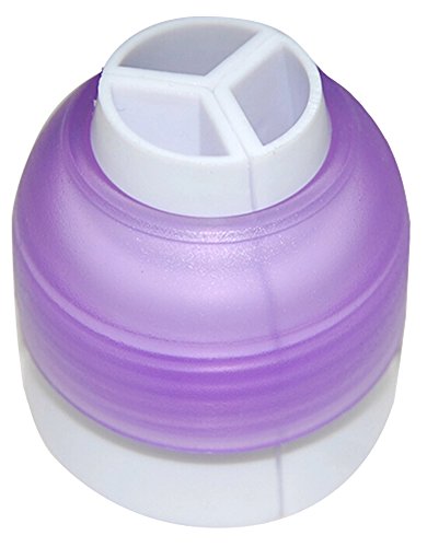 KAIKSO-IN Puderzucker Rohrverlegung Beutel Düse Konverter dreifarbige Creme Koppler Cake Decorating Tools