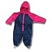 All-in-One Waterproof Suit Navy / Pink, Size 83cm (12-18 mths)