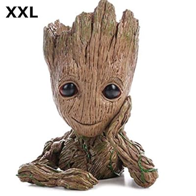 TPK Baby Groot Pot de Fleur - Figurine pour Plantes et stylos - Parfait comme Cadeau - Je s'appelle BÉBÉ Groot
