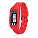 Produktbild Armband Schrittzähler, SHOBDW Digital LCD Schrittzähler Run Step Walking Distanz Kalorienzähler Uhrenarmband (Rot)