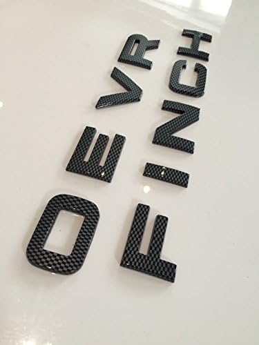 carbon motorsport Range Over Carbon Fibre Lettering Bonnet Letters Revere Sport Boot Finch Vogue