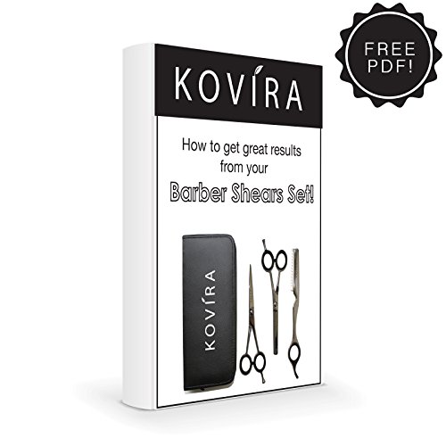Kovira – Professionelles Haarschneiden; Set aus Friseurschere, Ausdünn-/Texturschere und Rasiermesser – 16,5cm - 8