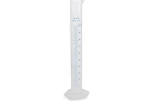 CSAFYRT 100 ml di plastica graduata graduata a cilindri graduali scienza trasparente di misurazione del tubo provetta per versare