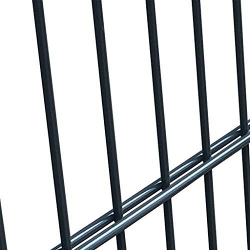 vidaXL Gartentür Gartentor Zauntür 2D Einzeltor Hoftür Tor Gartenpforte Zaun 106x230cm - 5