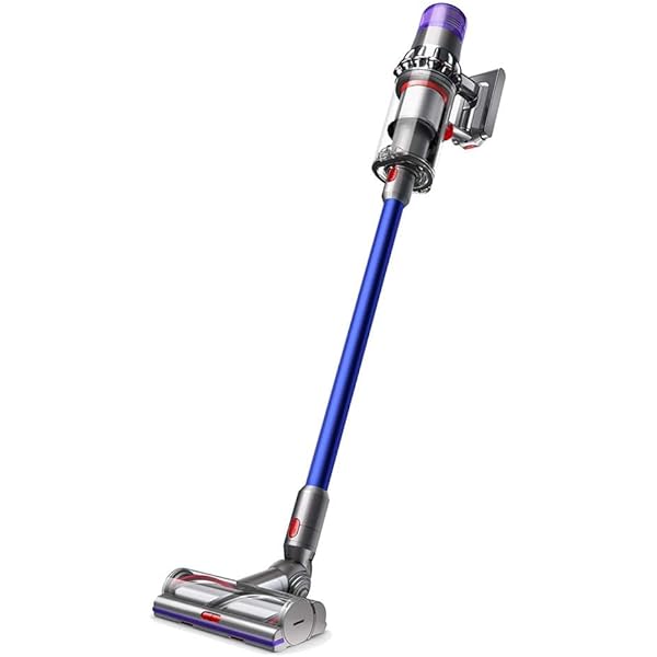Dyson - V7 Fluffy Hardwood Cord-Free Stick Vacuum - Iron/Blue  