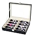 Produktbild Meshela Brillen Aufbewahrung Brillenbox Etui Eyeglass Case mit Schaufenster aus Glas Brillendisplay Sonnenbrillen Aufbewahrungsbox Organizer (8 Raster)