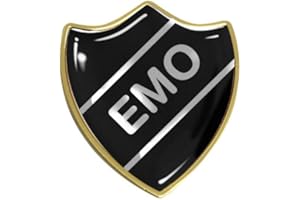 Capricornone Emo Gel Domed School Shield Badge