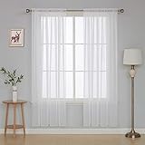 cortinas translucidas vianney CUIDADO：Lavable a máquina en agua fría (menos de 30°C)