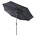 Nexos Sonnenschirm, anthrazit, 300x300 cm rund, Gestell Stahl, Bespannung Polyester, 6.5 kg