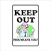 Produktbild Dozili Keep Out Lustiges Metallschild aus Aluminium, 20,3 x 30,5 cm