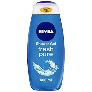 NIVEA Shower Gel, Fresh Pure Body Wash, 500ml