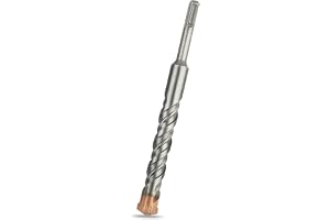 Meccion SDS Plus Hammarborr, 20 x 200 mm, professionell betongborr, hård metall som passar att borra i 4 olika material: i sten, betong, natursten och tegelvägg