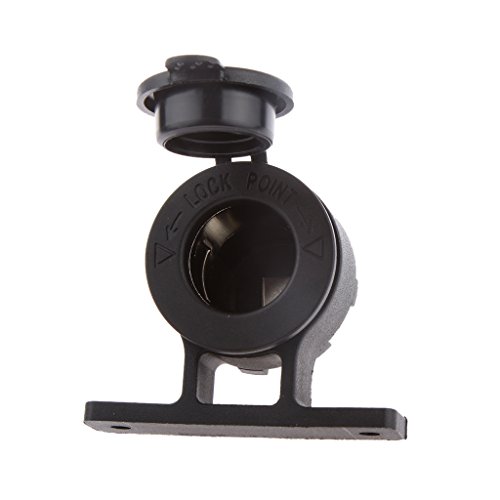 Preisvergleich Produktbild 12V Wasserdichte Bordsteckdose / Zigarettenanzünderbuchse mit universeller Lenkerhalterung für Motorrad USB-Anschluss