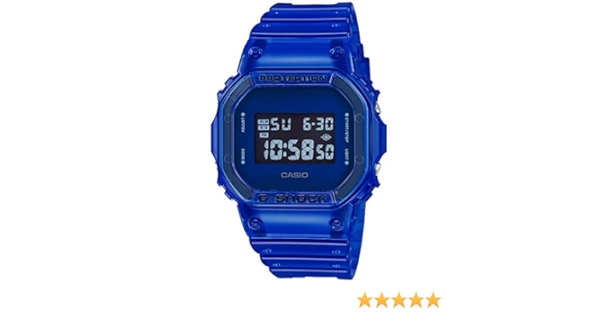 blue casio watch