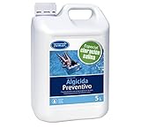 5 litros Tamar - Algicida Preventivo, Especial Piscinas de Cloración Salina, Garrafa de 5 Litros.