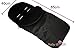 Universal Baby Footmuff with Warm Cosy Fleece 85x40 cm for Pushchairs, Prams, Car Seat and Travel (Black)