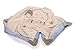 Produktbild Inware 7986 - Kuscheldecke Schaf Sweety, ca. 70 x 90 cm, creme/blau, Krabbeldecke, Babydecke