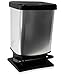 Produktbild Mülleimer Treteimer Abfalleimer Paso 20 Liter Schwarz / Silber