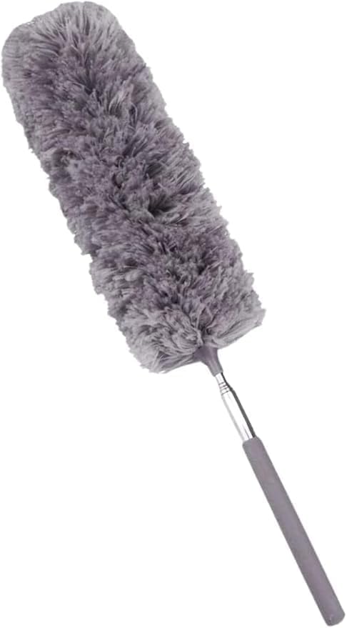 Smartizi 240 CM Teleskopik Uzatılabilir Mikrofiber Toz Alma Fırçası - Bükülebilir Başlıklı Tavan, Klima ve Korniş Temizleyici - Yıkanabilir Püskül ve Paslanmaz Çelik Saplı Toz Alıcı