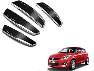 AUTO CAR WINNER Status Black High Glossy Slim Door Edge Guards Set of 4 (MADE IN KOREA) for NEW MARUTI SWIFT 2018 VXI