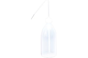 hünersdorff Flacon pulvérisateur 500 ml, LD-PE, qualité alimentaire, pour un dosage particulièrement fin, avec tuyau d'injection, pour la cuisine, le laboratoire ou les loisirs,transparent