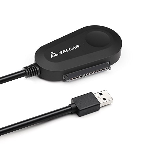 USB 3.0 zu SATA Adapter Kabel / Konverter für 2,5 / 3,5 Zoll SATA HDD/SSD mit 12V 2A NETZTEIL Schwarz - 2