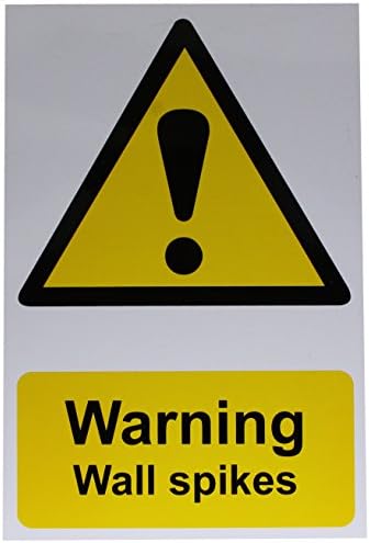 Spectrum Industrial 13844 Warning Wall Spikes Self Adhesive Pvc, Multi-Colour, 200 x 300 mm